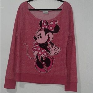 Disney Parks Minnie Mouse Pink Long Sleeve